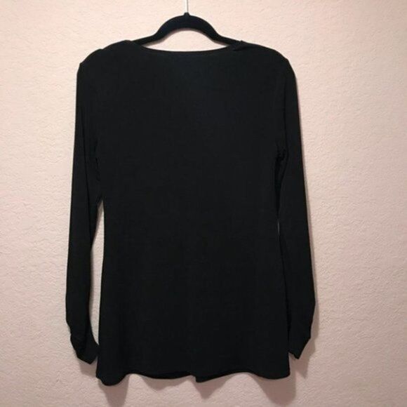 NWOT. Bisou Bisou Very Cute Black Top - Picture 4 of 6